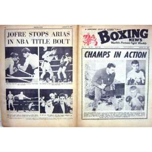  BOXING 1961 WINSTONE CURVIS CALDWELL JOFRE ARIAS WALKER 