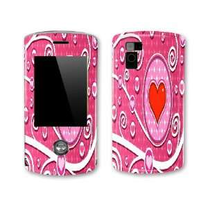  Heart Twirl Design Decal Protective Skin Sticker for LG 
