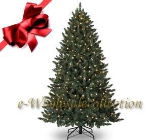 12 PRE LIT CLEAR LIGHTS ARTIFICIAL SPRUCE CHRISTMAS TREE 12FT  
