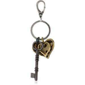  Lucky Brand Gifting Key Fobs Silver Tone Key And Heart 