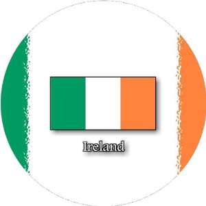  Pack of 12 6cm Square Stickers Ireland Flag