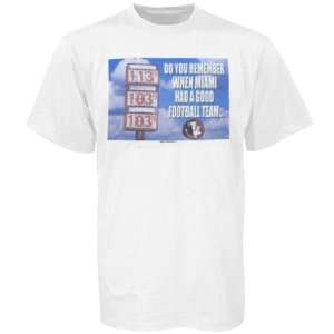   State Seminoles (FSU) White Gas Prices T shirt
