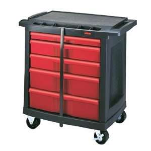   DRAWER MOBILE WORKCENTER 32.6X19.8X33.5 BLA/RED