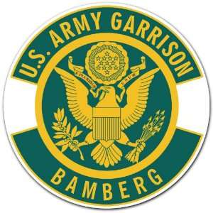 United States Army Garrison Bamberg Military Sticker 4x4 