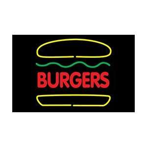  Northern Advertising Neon 2405 Neon Sign Burgers Graphic 