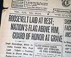   old nyc newspaper president theodore teddy roosevelt death funeral