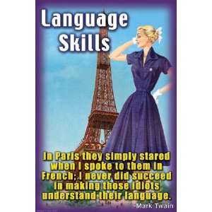  Language Skills 28x42 Giclee on Canvas