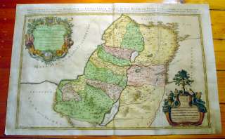 1691 Jaillot Large Antique Map of The Holy Lands, Judea, Palestine 
