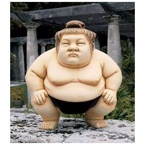  Basho The Sumo Wrestler Statue: Patio, Lawn & Garden
