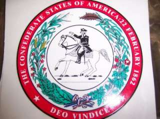 CONFEDERATE STATES OF AMERICA 22 FEB. 1862 DEO VINDICE  