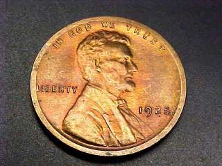 1925 P Lincoln Head Penny Cent BU UNC +++ BIN ERROR  