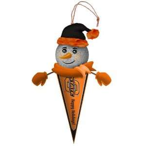  Oklahoma State Light Up Snowman Pennant Ornament (Set of 3 
