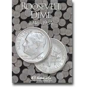  Harris Coin Folder   Roosevelt Dimes #1 Folder 1946 1964 