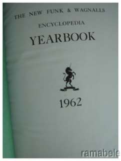 Vintage Funk Wagnalls Encyclopedia Yearbooks 1962 1970  