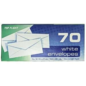  Top Flight Number 10 Boxed Envelopes, 4.25 x 9.75 Inches 