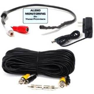   Audio Sound Voice Monitoring Recording Free 50 Feet Cable, Power
