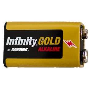  9 Volt Rayovac Infinity Gold Alkaline Battery Electronics