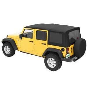  Jeep Wrangler Black Soft Top Sunrider Design, Complete Kit 