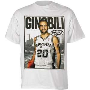  San Antonio Spurs Manu Ginobili Baseline Game T Shirt 