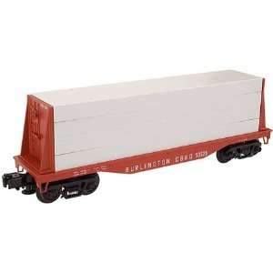  O Industrial Rail Flatcar w/Load, CB&Q Toys & Games