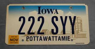 2007 Iowa Farm Scene License Plate #222 SYY  