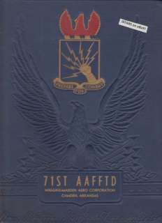 1943 ARMY AIR FORCES 71ST AAFFTD FLIGHT SCHOOL YEARBOOK, CLASS 43 