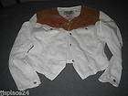 wrangler dress shirt white with brown suede oak medium $ 6 00 40 % off 