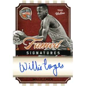  Willie Cager Autographed/Hand Signed 2009 2010 Panini Hall 