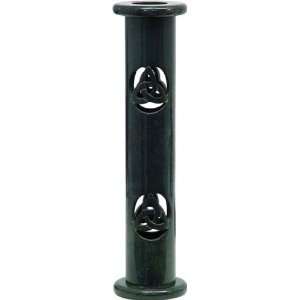    BLACK SOAPSTONE TRINITY KNOT INCENSE TOWER: Home Improvement