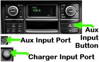 2011 Volvo CX90 (Aux Input Port Found Where Cup Holders Are Located 