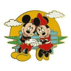   MINNIE MOUSE ON Park Bench DISNEY SUNSET SERIES LE 250 2007 PIN  