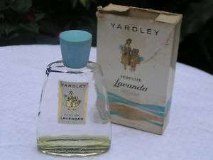 Vintage Yardley English Lavender Perfume Bottle w Box  