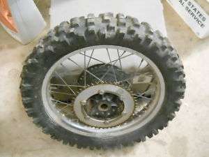 79 Yamaha YZ250 YZ 250 18 Rear Wheel Rim 48T Sprocket  
