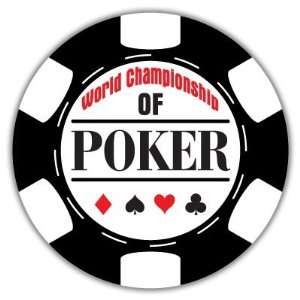  World Championship of Poker Chip Casino sticker 4 x 4 