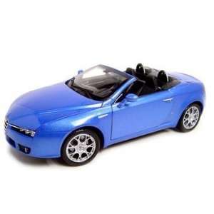  Alfa Romeo S Spider Convertible Blue Diecast Model 1:18 