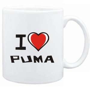  Mug White I love Puma  Languages