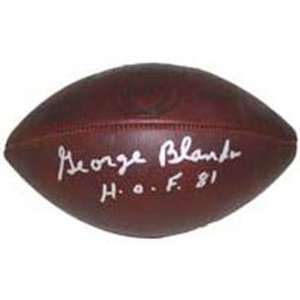  George Blanda Signed Raiders Official Football   HOF81 