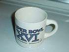 vintage super bowl xvl ceramic coffee mug 1 24 82