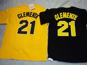 ROBERTO CLEMENTE #21 PITTSBURGH PIRATES RETRO PLAYER NAME AND NUMBER 
