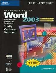 Microsoft Office Word 2003 Comprehensive Concepts and Techniques 
