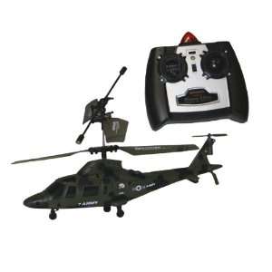  U803 Mini 3 Channel Military Apache Indoor RC Helicopter 
