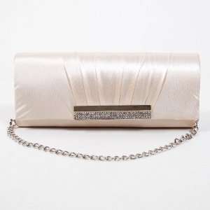  Lady Tote Handbag Shoulder Long Clutch Bag Beige: Beauty
