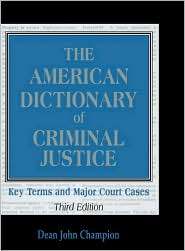   Justice, (0810854066), Dean John Champion, Textbooks   