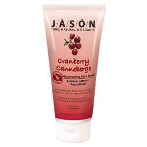  Rejuvenating Body Scrub Cranberry Canneberge 6 oz by Jason 