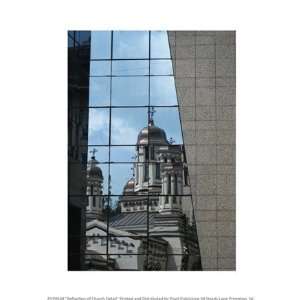 Reflection of Church Detail Poster (8.00 x 10.00) 