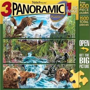  MasterPieces River of Life Triptych 3 500pc puzzles Toys & Games