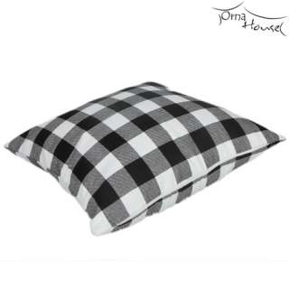 New Elegant Black White Gray Grid Pillow Case Cover 18X18  