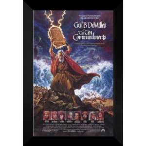  The Ten Commandments 27x40 FRAMED Movie Poster   A 1989 