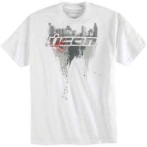  Icon Abrasion T Shirt   Large/White Automotive