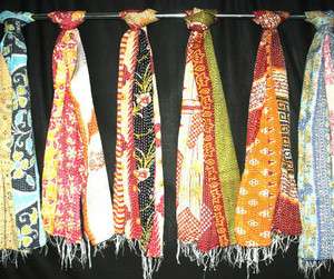   Sari Kantha Scarves Hand quilted stoles wholesale lot 19x70  